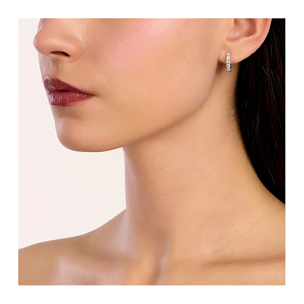 Orecchini Mabina My Diamond cerchio griffe 0,70 — foto 3