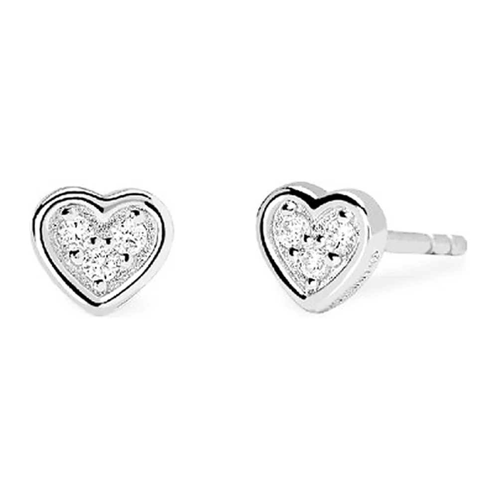 Orecchini Mabina My Diamond simbolo cuore