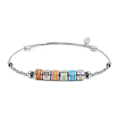 Bracciale Marlù maglia corda e snake rondelle teacher