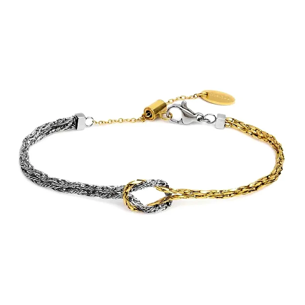 Bracciale Marlù maglia snake con nodo