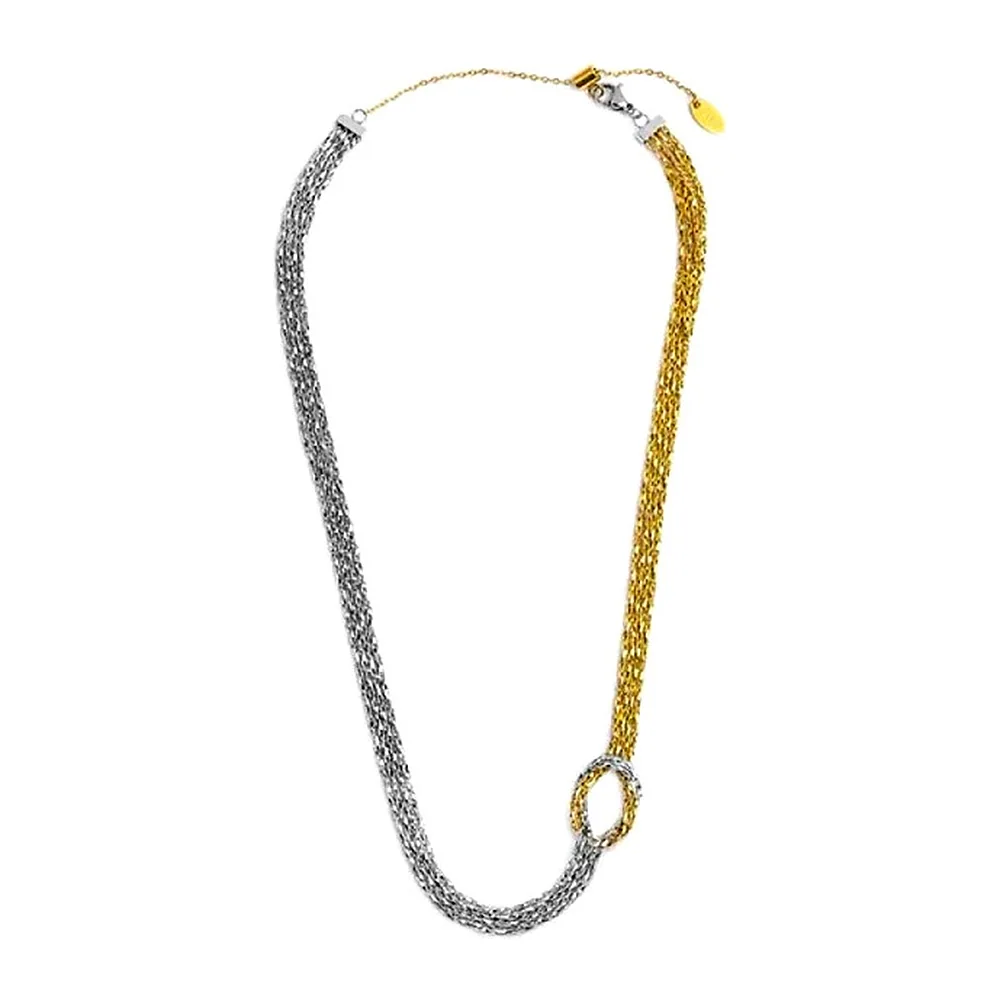 Collier Marlù maglia snake ritorta con nodo — foto 3