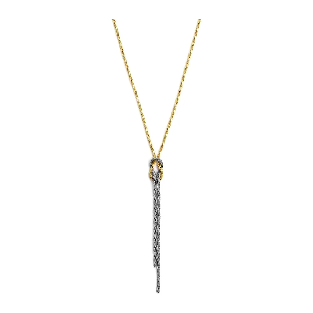 Collana Marlù maglia serpentine con nodo
