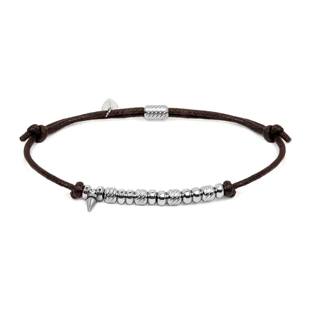 Bracciale Marlù cordino e rondelle spike