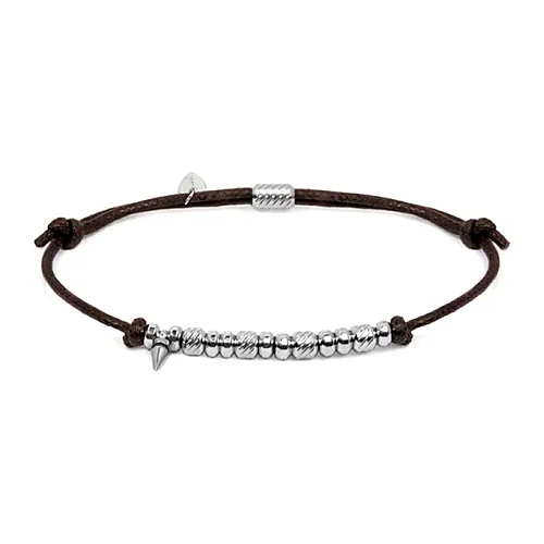 Bracciale Marlù cordino e rondelle spike