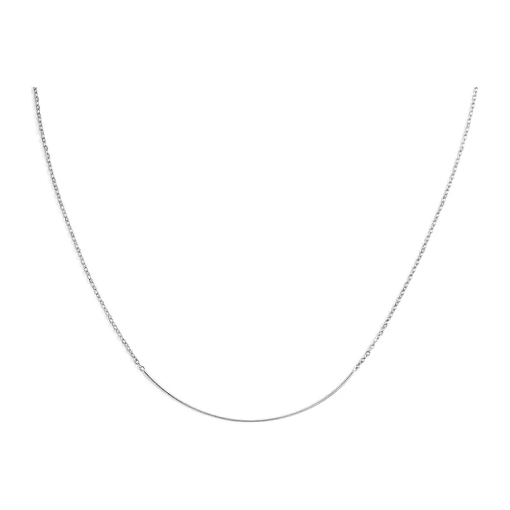 Collier Marlù maglia cutting cross e centrale a filo