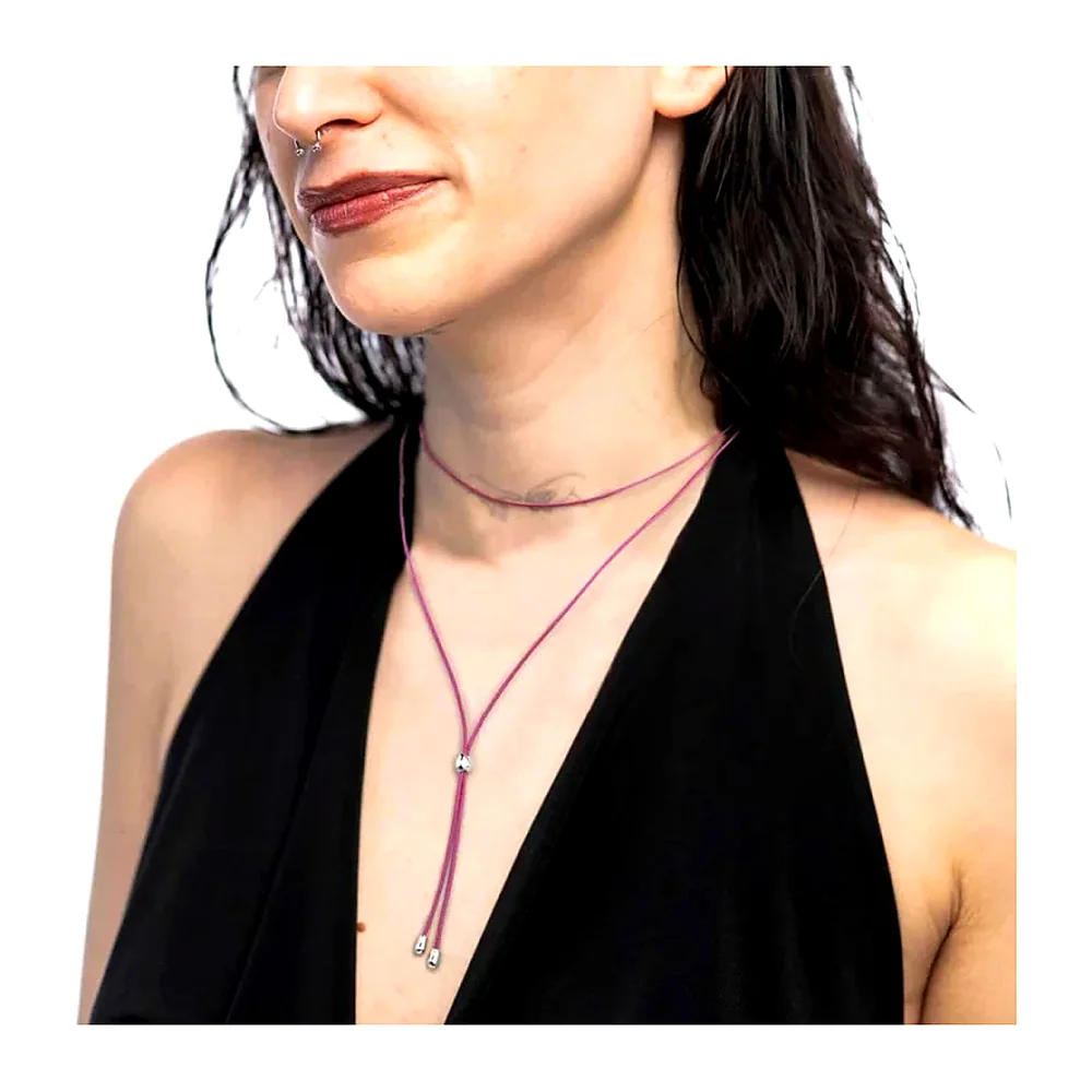 Collana Marlù cordino a laccio — foto 2