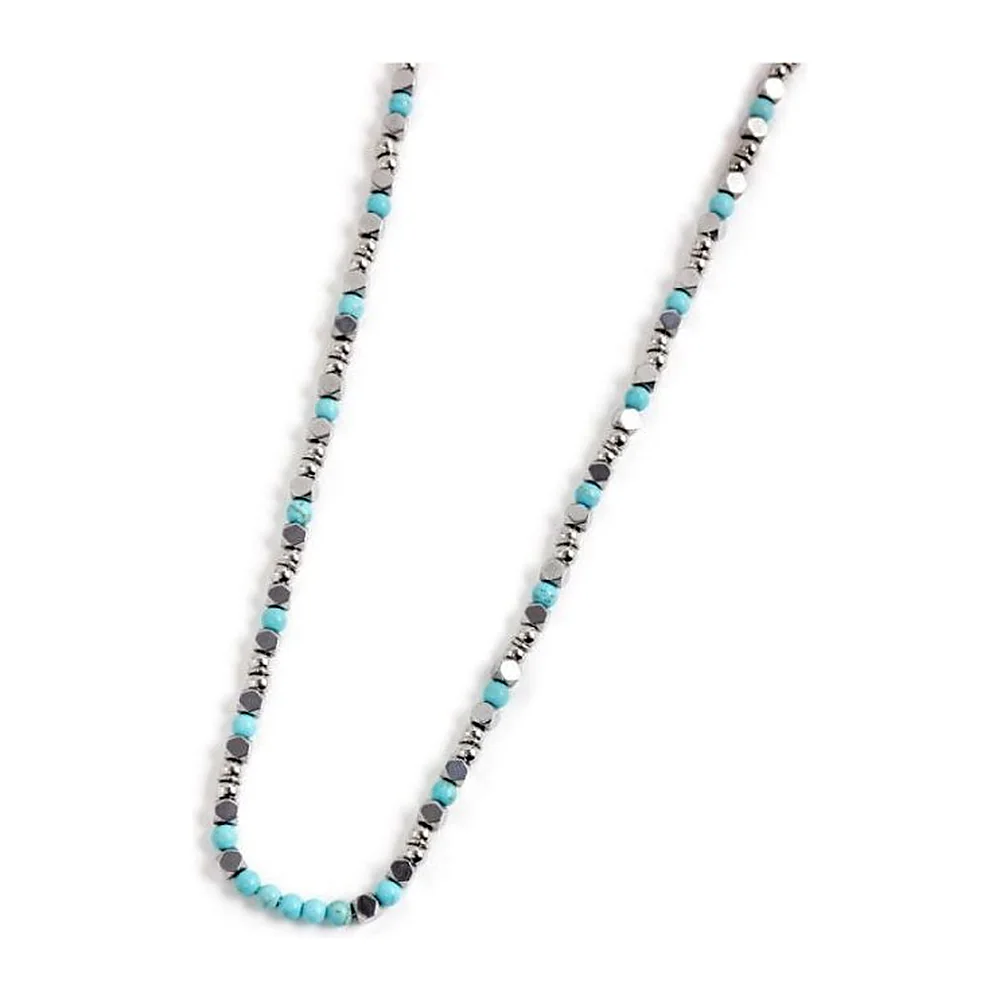 Collana Marlù con ematiti e turchesi