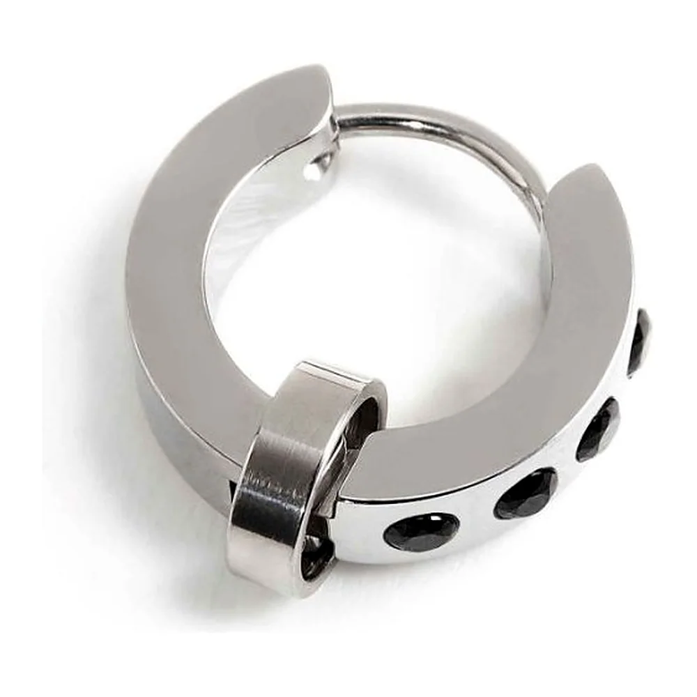Orecchino Marlù cerchio 14mm e zirconi — foto 2