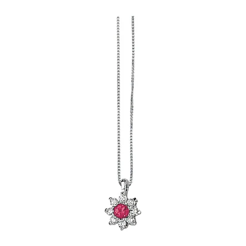 Girocollo Indiana petit Kate con rubino