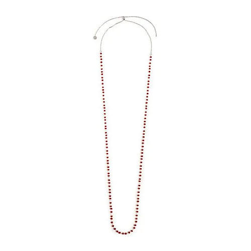 Collana Marlù 90cm maglia con cristalli sfaccettati