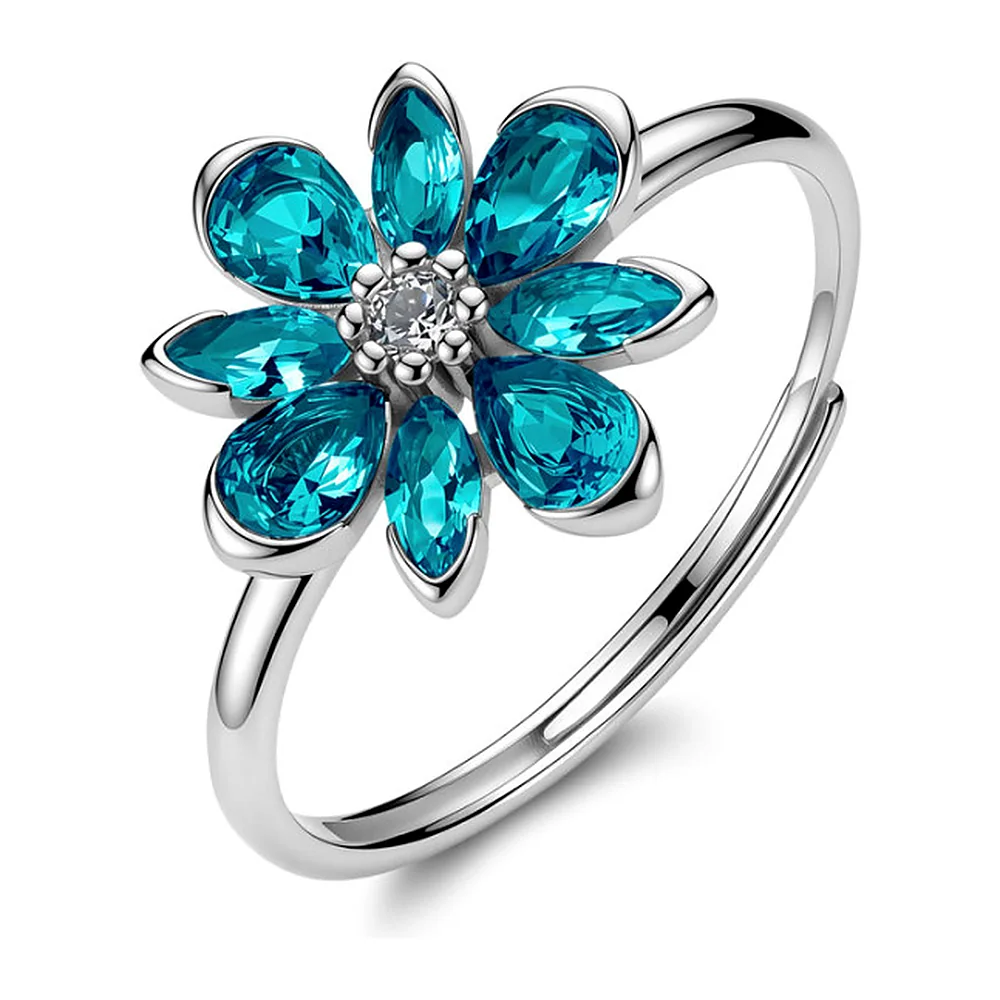 Anello Fancy fiore zirconi mix