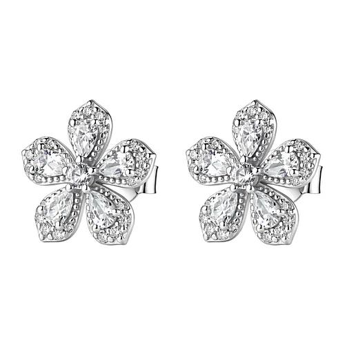 Orecchini Fancy fiore zirconi mix