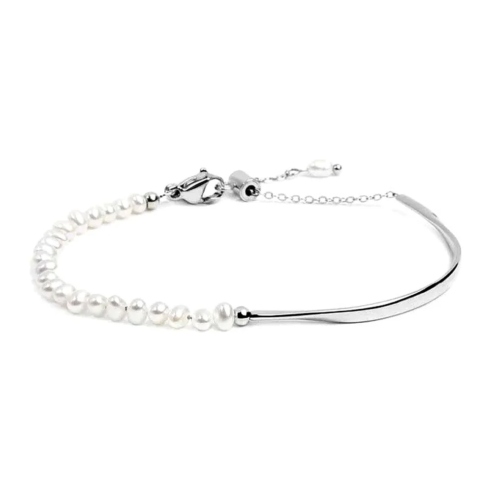 Bracciale Marlù semirigido con perle