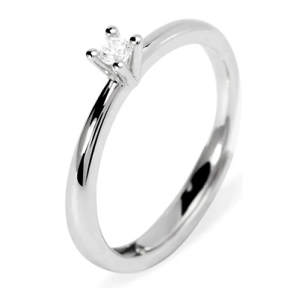 Anello Mabina My Diamond solitario 4 griffe 0,06