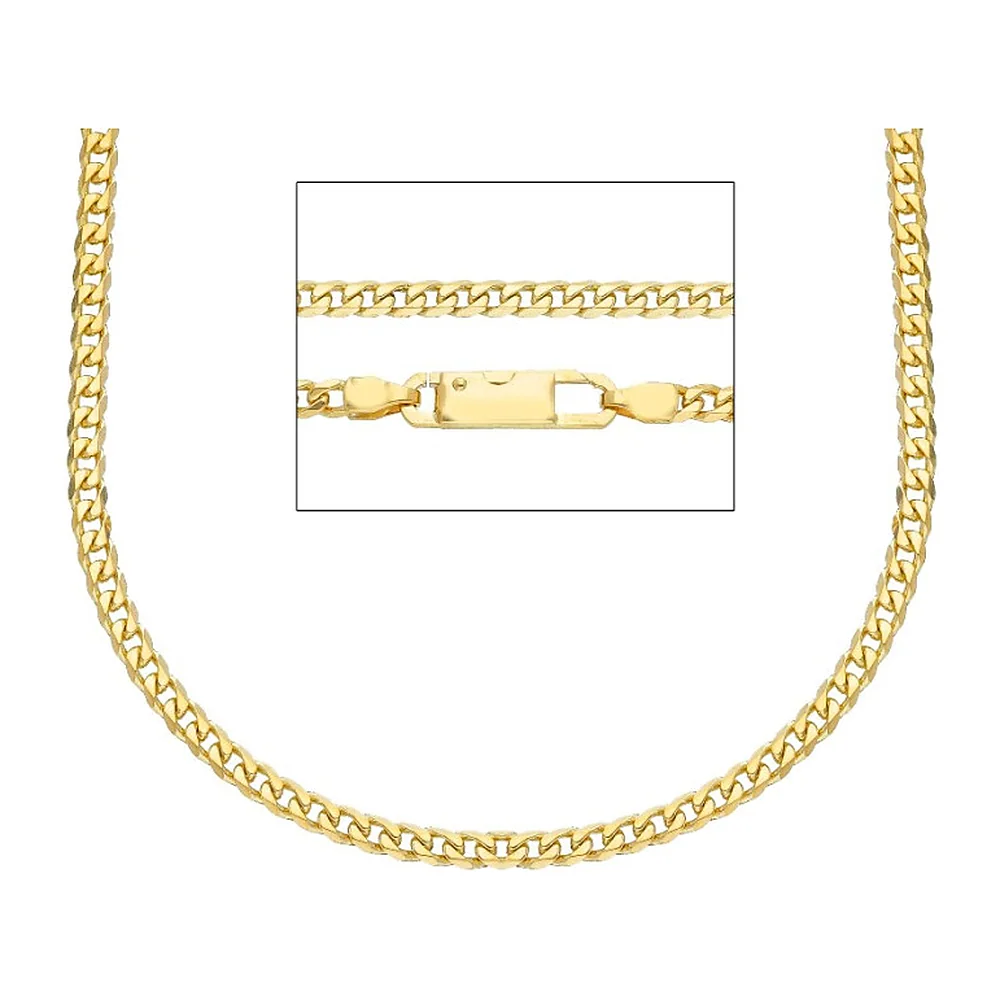 Catena Rossi Oro maglia grumetta compatta 3mm